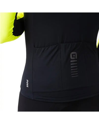 Alè R-EV1 Velocity Plus Maglia Maniche Lunghe Uomo, Giallo Fluo