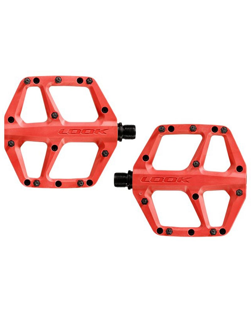 Look Trail Fusion MTB Flat Pedals, Red