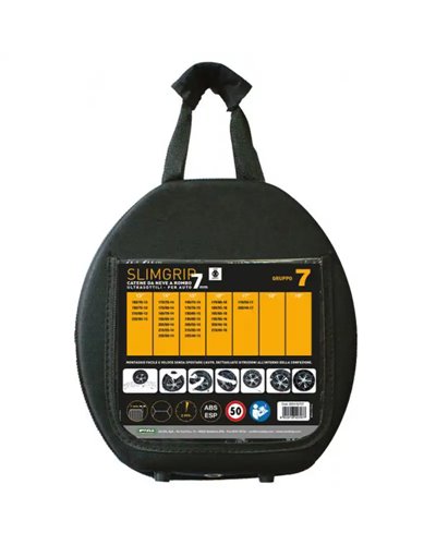 Snow Chains for Car Tyres 205/55-15 R15 Ultra Thin, 7 mm, Approved
