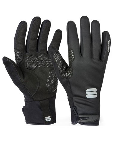 Sportful WS Essential 2 GTX Gore-Tex Infinium Windproof Cycling Gloves, Black
