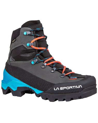 La Sportiva Aequilibrium LT GTX Gore-Tex Women's Mountaineering Boots, Black/Hibiscus