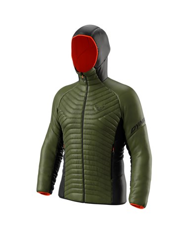 Dynafit Speed Insulation Dynashell Men's Hooded Ski Touring Down Jacket, Winter Moss/0910