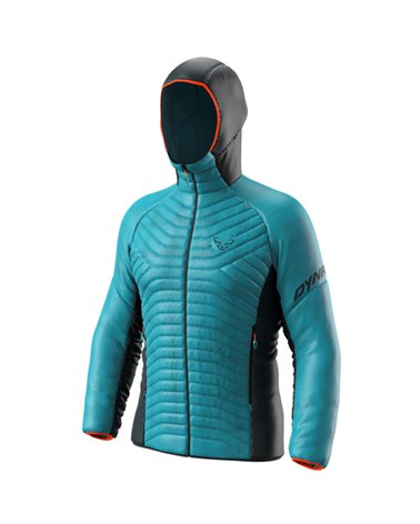 Dynafit Speed Insulation Dynashell Men's Hooded Ski Touring Down Jacket, Storm Blue/3010