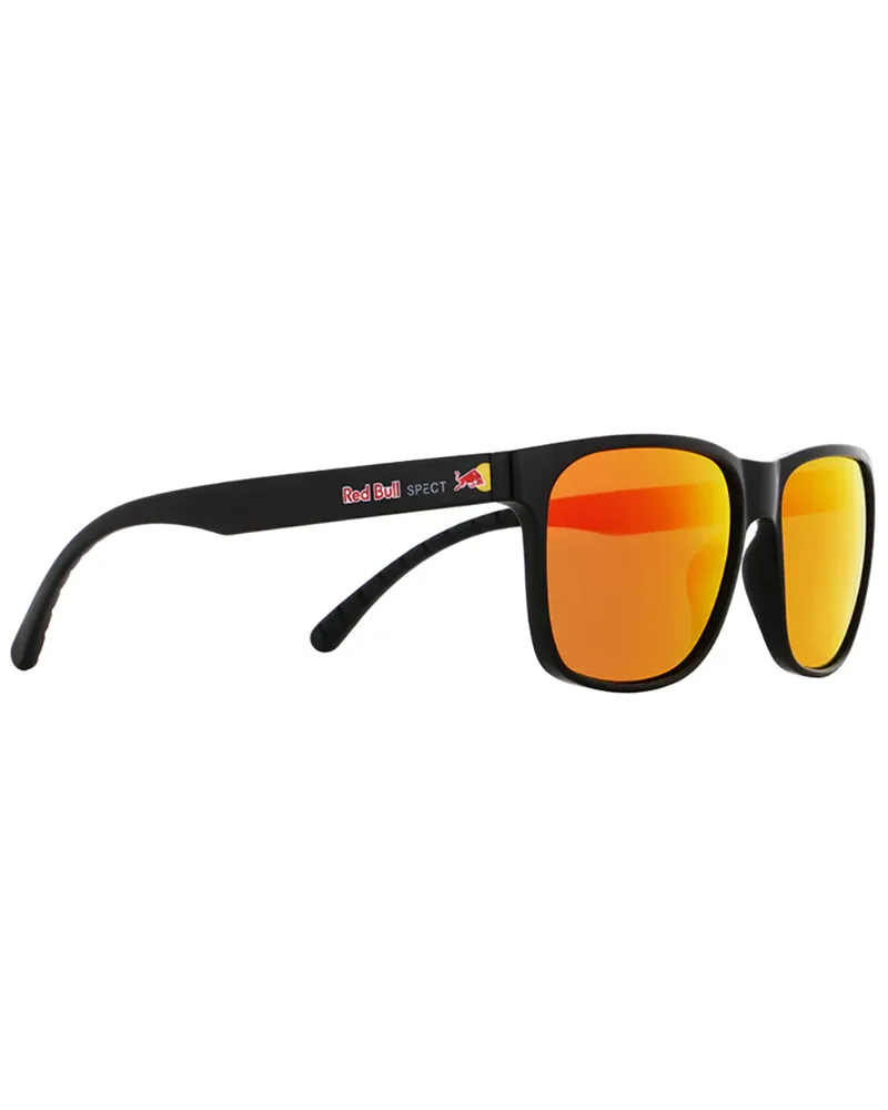Red Bull Spect Earle Sunglasses, Black Glossy/Polarized Mirror Lens