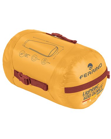Ferrino Lightec 500 Duvet RDS Down Sleeping Bag, Artisan Gold