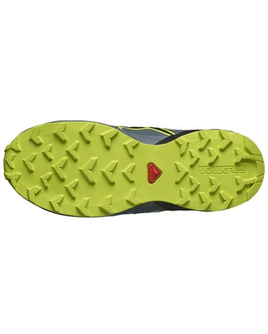 Salomon Speedcross CSWP J Waterproof Junior Trail Running Shoes, Nautical Blue/Black/Acid Lime