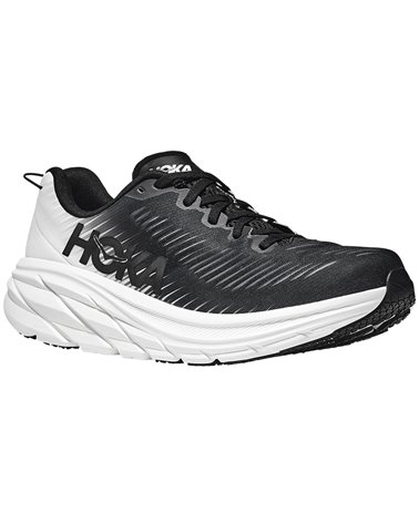 Hoka One One Rincon 3 Men's Running Shoes, Black/White