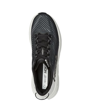 Hoka One One Rincon 3 Men's Running Shoes, Black/White