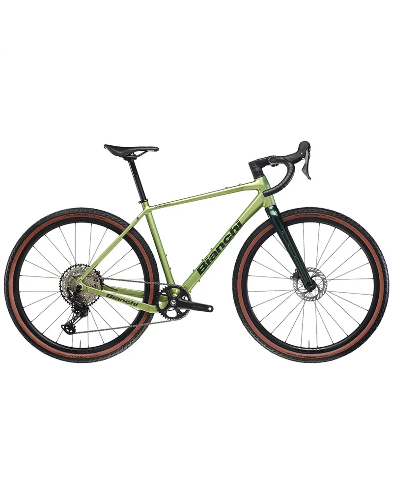 Bianchi Arcadex AL Shimano GRX 12sp, UB Light Green/Forest Green Glossy MY26