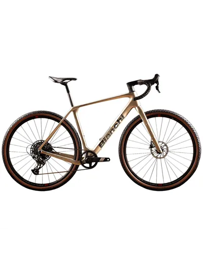 Bianchi Arcadex Comp Sram Apex Eagle D1 12v, AZ Metal Sand/Graphite Glossy MY25