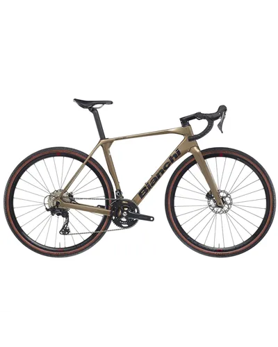 Bianchi Impulso Comp Shimano GRX 12sp, F8 Terra/Black Glossy MY25