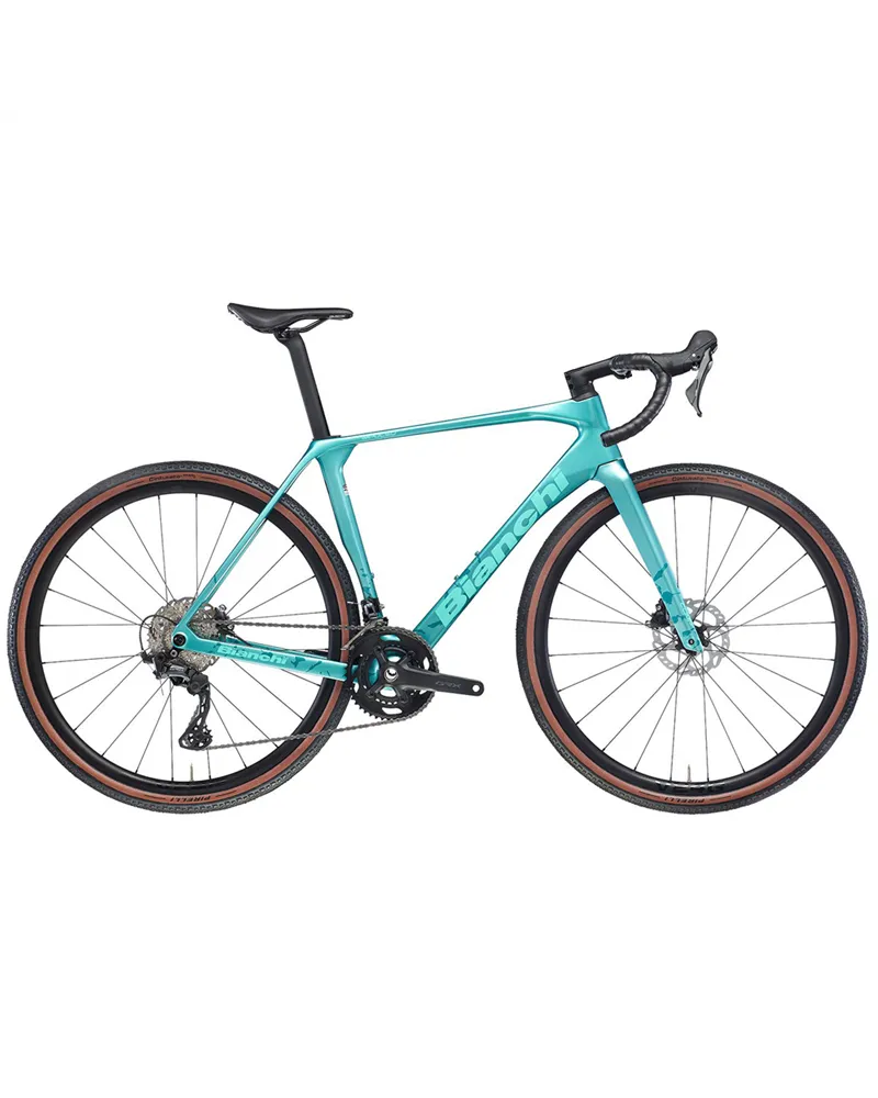 Bianchi Impulso Comp Shimano GRX 12v, GH Celeste Metallic/CK16 Glossy MY25