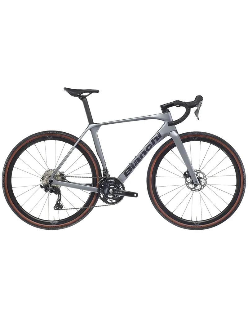 Bianchi Impulso Pro Shimano GRX 12sp, F4 Grey/Black Matt MY24