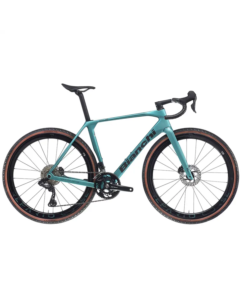Bianchi Impulso RC Shimano GRX Di2 12sp Powermeter, FG Celeste Metallic/Graphite-CK16 MY26