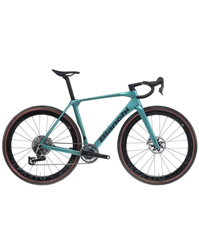 Bianchi Impulso RC Sram Red XPLR AXS 13v Powermeter, FG Celeste Metallic/Graphite-CK16 MY26