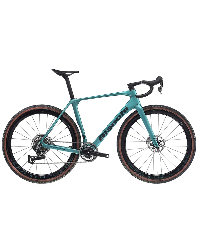 Bianchi Impulso RC Sram Red XPLR AXS 13v Powermeter, FG Celeste Metallic/Graphite-CK16 MY26