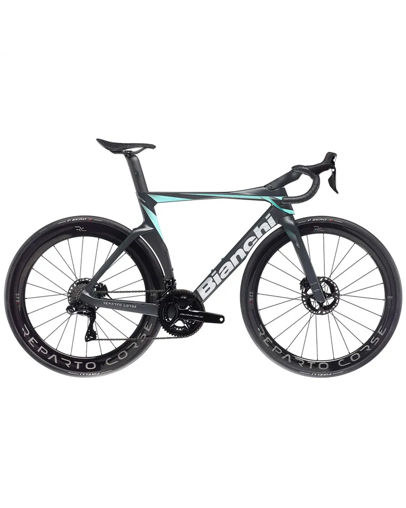 Bianchi Oltre RC Shimano Dura-Ace Di2 12sp, XR Graphite-Carbon/CK16-Alu Silver Full Matt MY24