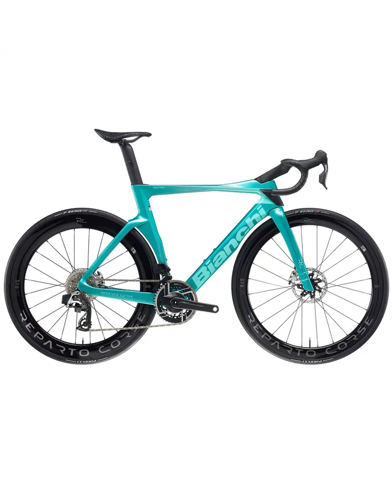 Bianchi Oltre RC Sram Red eTap AXS E1 12v Powermeter, ZE CK Metallic/CK16 Glossy MY25