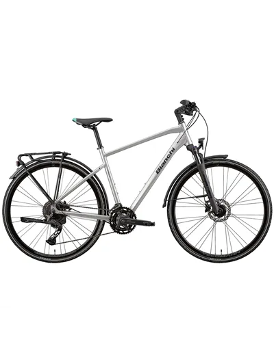 Bianchi Spillo Tourer 47 Shimano Cues 10v, IK Grey Matt/Graphite Glossy MY24