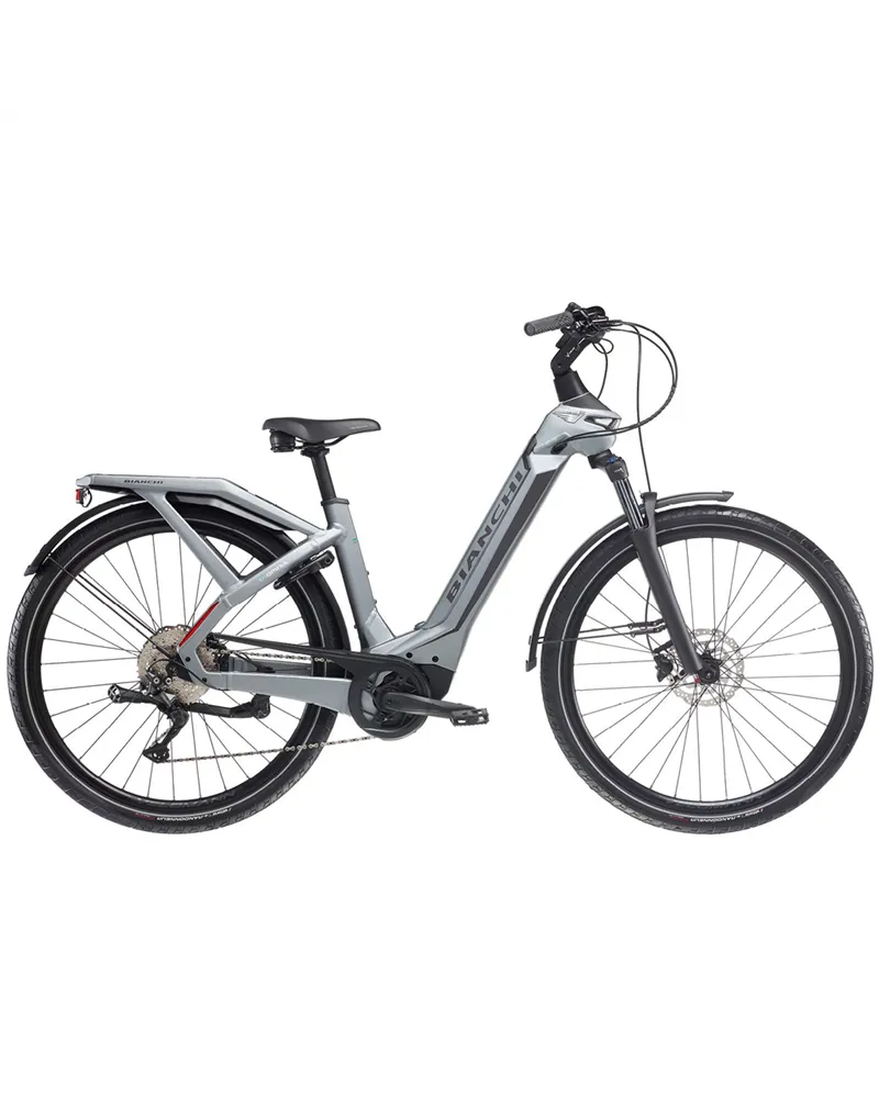 Bianchi e-Omnia C-Type Shimano Deore 10v OLI Edge 630Wh, 4I Metal Grey/Graphite Full Matt MY24