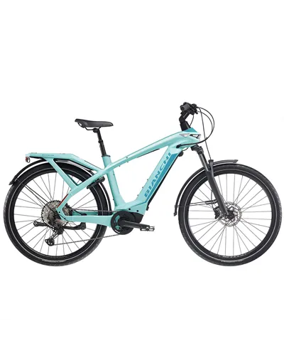Bianchi e-Omnia T-Type Shimano Deore 10sp OLI Edge 630Wh, 4D CK16/Dark Celeste Full Matt MY24