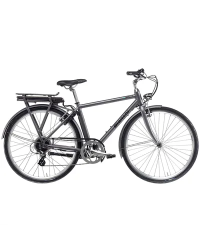Bianchi e-Spillo Classic Gent VB Shimano Altus 8v - Egoing 418Wh, ST Gun Metal/Black Full Matt MY22