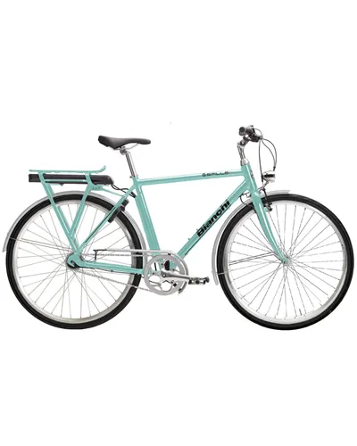 Bianchi e-Spillo Classic Gent VB Shimano Altus 8sp - Egoing 418Wh, SU CK16/Black Glossy MY22