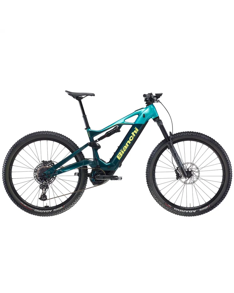 Bianchi e-Vertic FX-Type 9.1 Sram SX Eagle 12v - Bosch CX 800Wh, EV Greenish Water/Metallic Celeste-Acid (Glossy) MY25