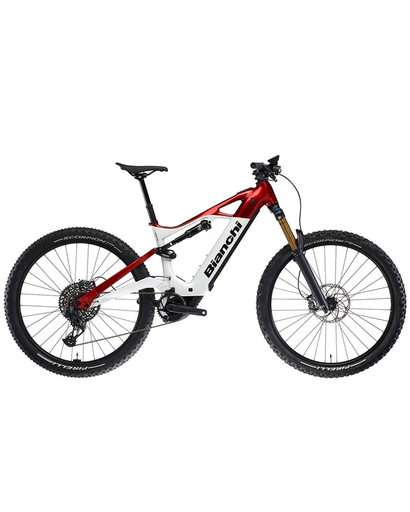 Bianchi e-Vertic FX SE Sram GX AXS Eagle 12v - Bosch CX 800Wh, F2 Chrome Orange/White-Graphite MY26