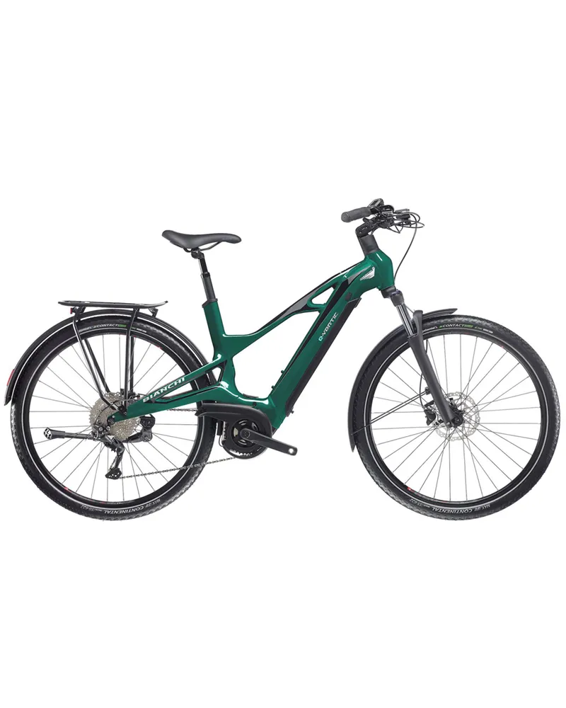 Bianchi e-Vertic T-Type ST Shimano Deore 10v - Bosch 500Wh, EG Emerald Green/Graphite Race Glossy MY24