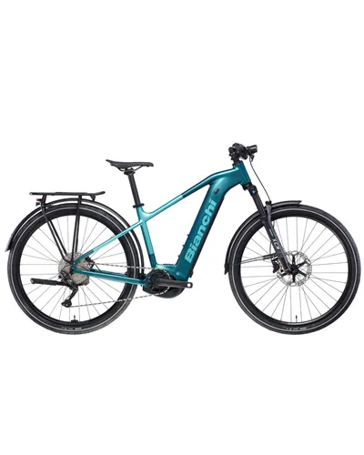 Bianchi T-Tronik X 9.2 Trekking Shimano Deore 10sp - Bosch 600WhL, YN Dark Celeste Metallic/Celeste Metallic Full Matt MY26