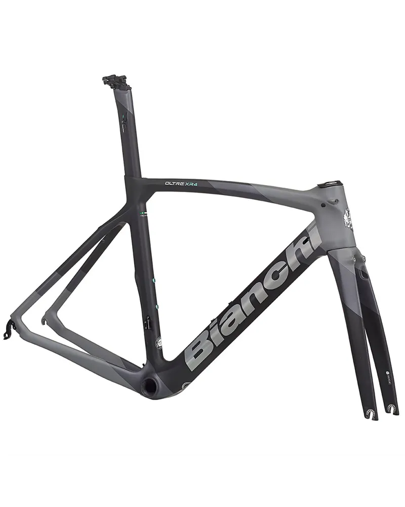 Bianchi Frameset Oltre XR4 CV Carbon, XB Graphite Race/Grey Shade Matt + Metal Mirror Logo Glossy MY22