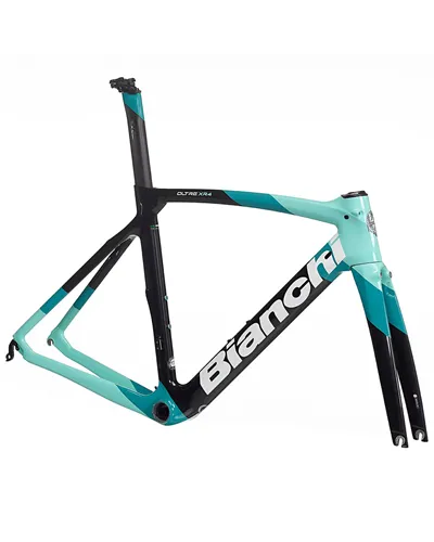 Bianchi Frameset Oltre XR4 CV Carbon, XC Graphite Race/CK16 Shade + White Logo Full Glossy MY22