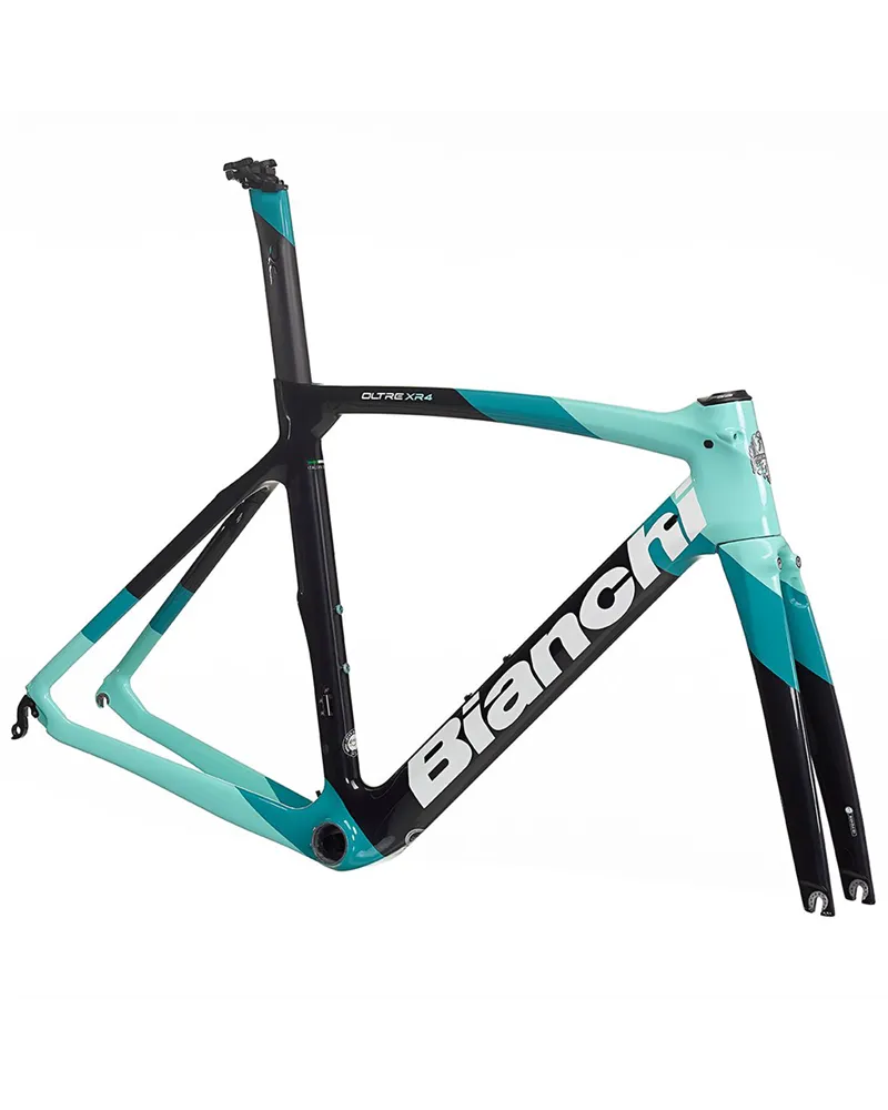 Bianchi Kit Telaio Oltre XR4 CV Carbon, XC Graphite Race/CK16 Shade + White Logo Full Glossy MY22
