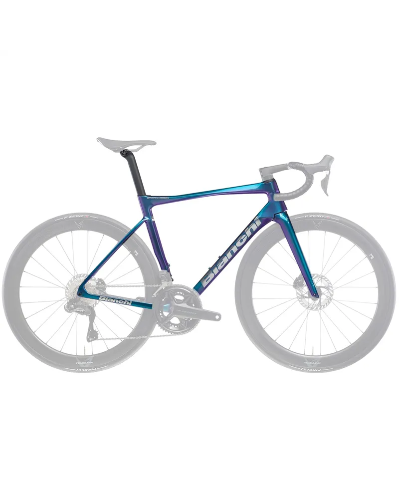 Bianchi Kit Telaio Specialissima Pro Disc Carbon, B3 Blue Purple/Chrome Glossy MY24