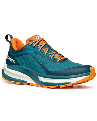 Scarpa Golden Gate ATR GTX Gore-Tex Men's Trail Running Shoes, Petrol/Orange