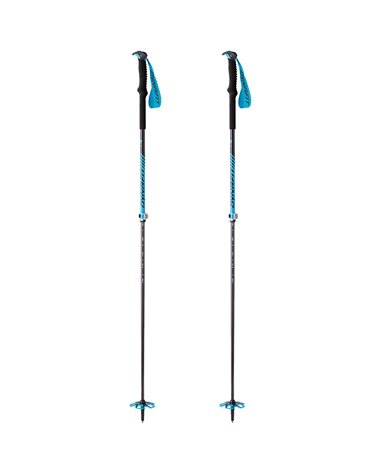 Dynafit Tour Vario Carbon/Aluminium Adjustable Ski Poles 105-145cm, Frost (Pair)