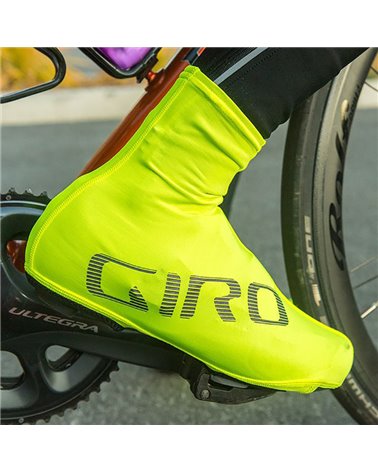 Giro Ultralight Aero Copriscarpe Ciclismo, Giallo/Nero