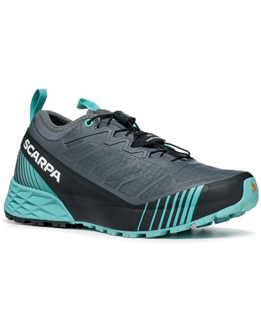 Scarpa Ribelle Run GTX Gore-Tex Women's Trail Running Shoes, Anthracite/Blue Turquoise