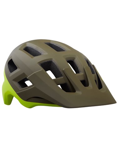 Lazer Coyote MTB Cycling Helmet Size M 55-59 cm, Matte Green/Flash Yellow