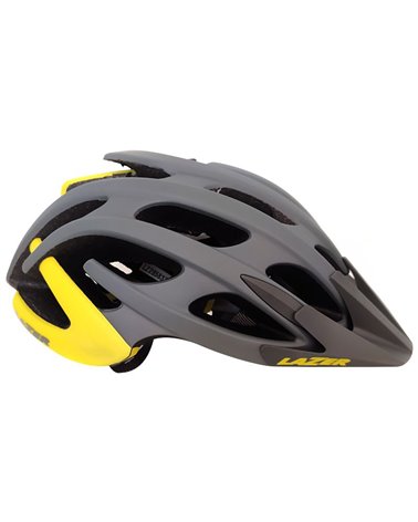Lazer Magma+ MTB Cycling Helmet Size M 55-59 cm, Matte Grey/Yellow