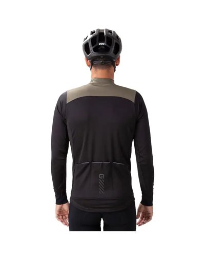 Alè Solid Fondo 2.0 Men's Full-Zip Cycling Jacket, Olive Green