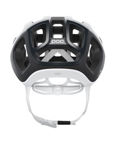 Poc Ventral Lite Road Cycling Helmet, Uranium Black/Hydrogen White Matt