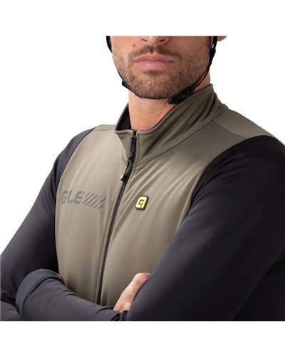 Alè Solid Fondo 2.0 Men's Full-Zip Cycling Jacket, Olive Green