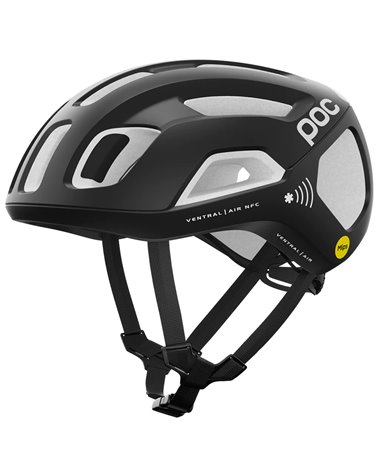 Poc Ventral Air MIPS NFC Road Cycling Helmet, Uranium Black/Hydrogen White Matt