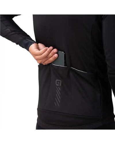 Alè Solid Fondo 2.0 Men's Full-Zip Cycling Jacket, Olive Green