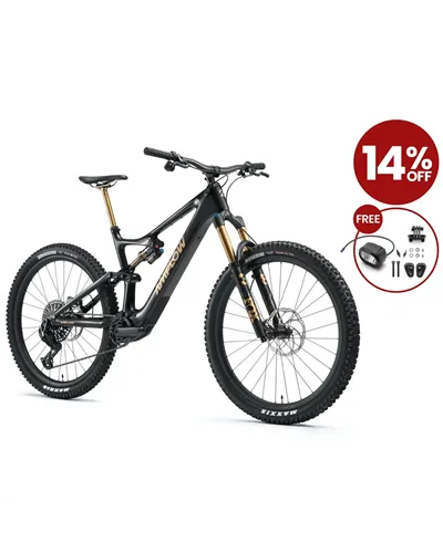 Amflow PL Carbon Pro Mullet 27.5/29 Sram X0 Eagle 12sp Avinox M1 - 800Wh e-Bike, Black Cosmos