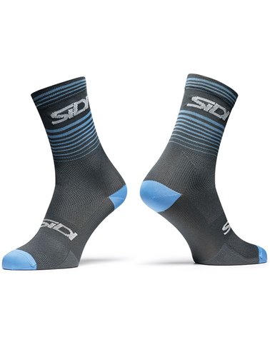 Sidi Malibù Cycling Socks 16 cm N.361, Gray/Sky Blue