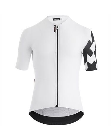 Assos Equipe RS S9 Targa Men's Short Sleeve Full Zip Cycling Jersey, White Series