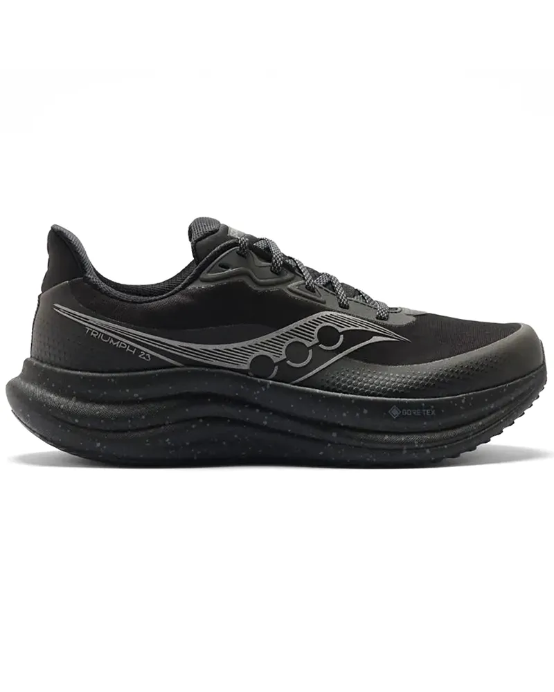 Saucony Triumph 23 GTX Gore-Tex Scarpe Running Uomo, Triple Black